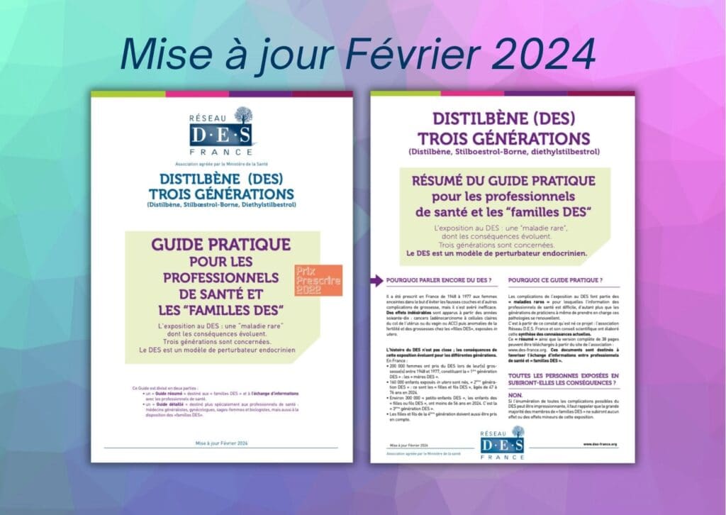 Mise A Jour Fevrier 2024 Guide Pratique Distilbene Reseau DES France