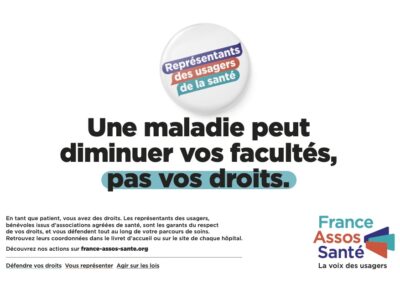 Représentants des Usagers, Santé Info Droits, Agir sur les lois : des actions de France Assos Santé !