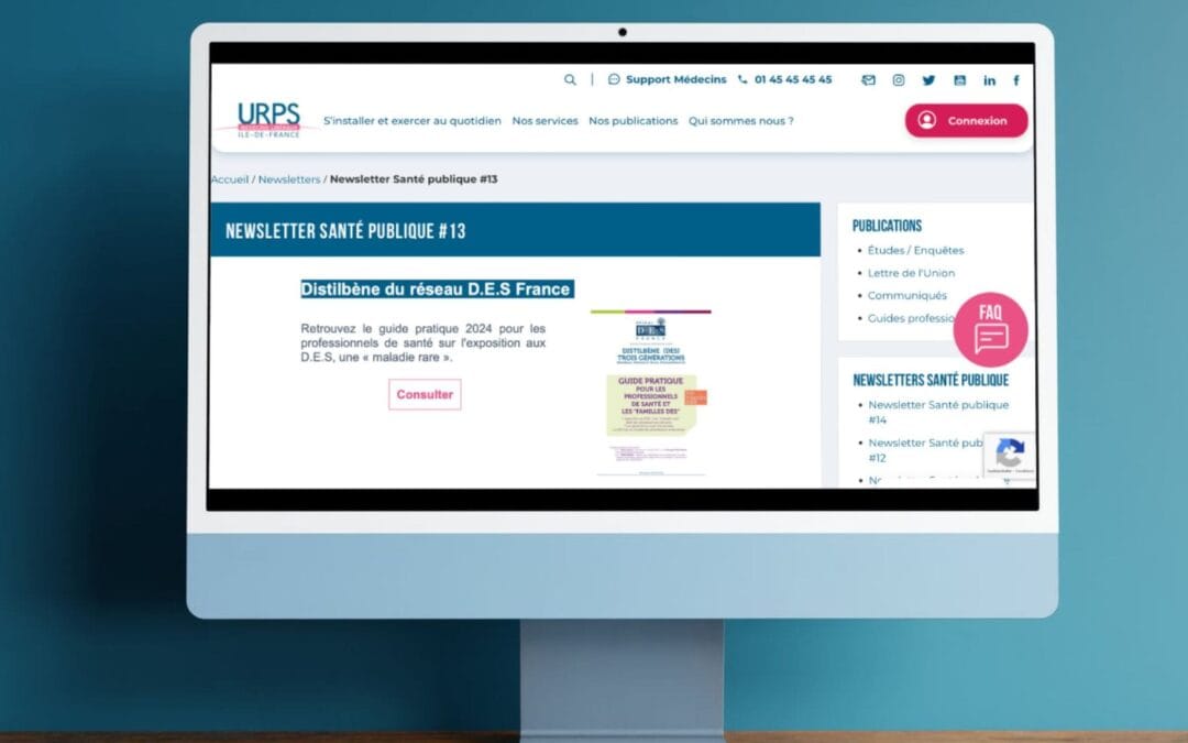 L’URPS des Médecins Libéraux d’Ile de France relaie notre Guide Pratique