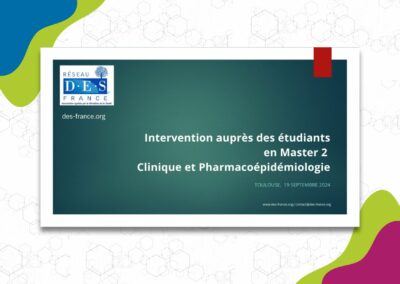 Nouvelle intervention auprès des étudiants en Master 2 de pharmacologie